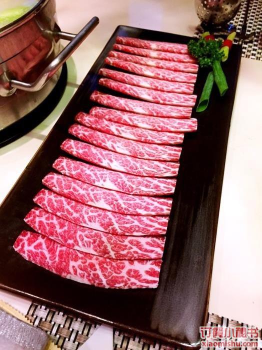 极品雪花牛肉,锅德港式肥牛海鲜火锅 商城路店 极品